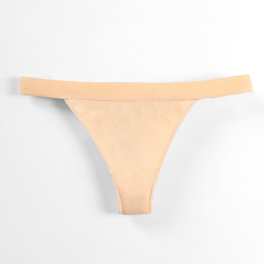 Dipped Cotton Thong Beige