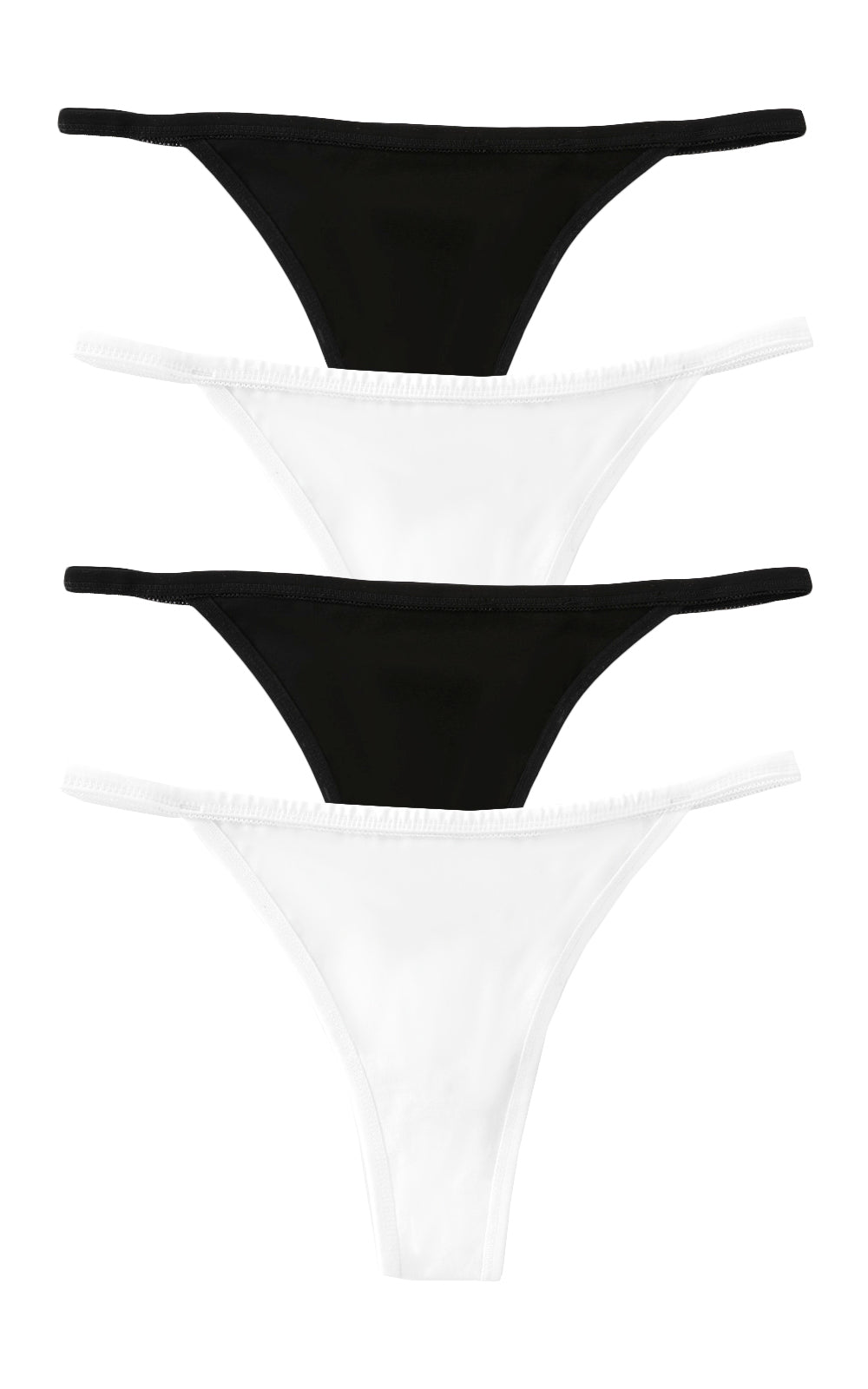 4-Рack String Thongs Monochrome