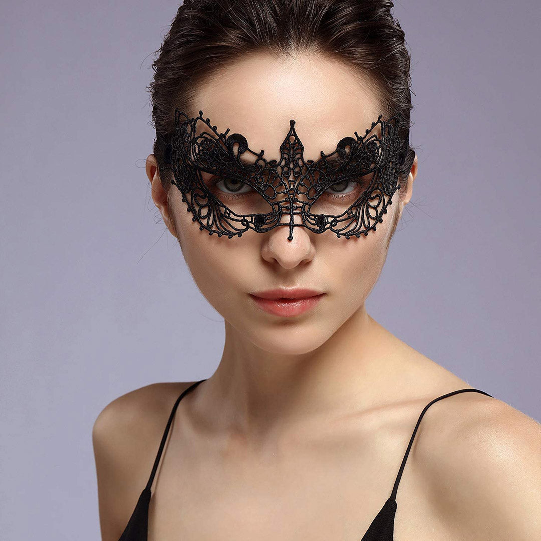 Lace Mask with Elastic Tie