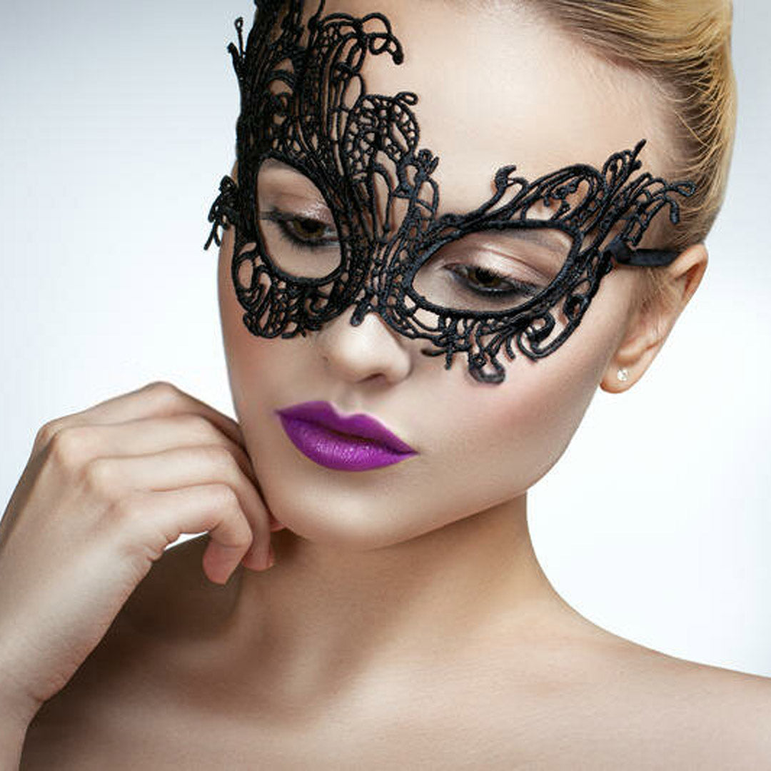 Lace Eye Mask with Elastic Ties