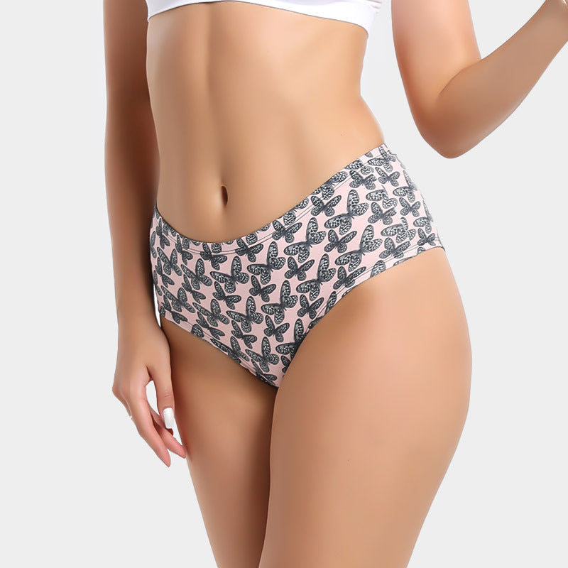 Butterfly Charm High-Waist Briefs