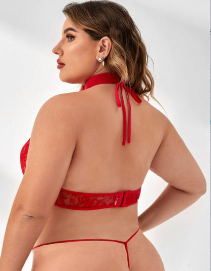 Crimson Lace Bondage Set