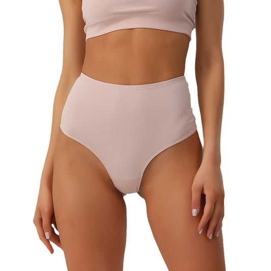 High-Waisted Everyday Thong Beige