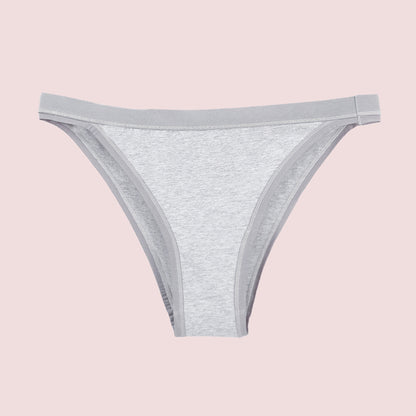 Middle Waisted Sport Cheeky Panties Gray