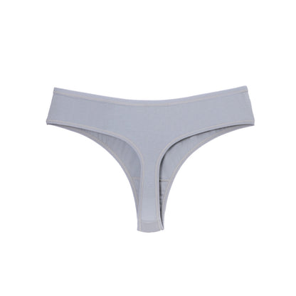 High Fitting Cotton Thongs  Beige