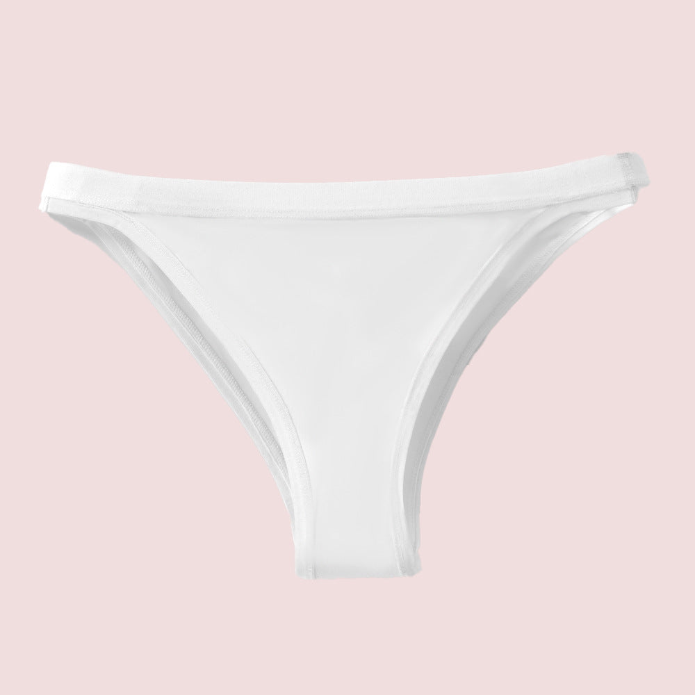 Middle Waisted Sport Cheeky Panties White