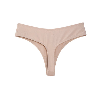 Everyday Cotton Thong Beige