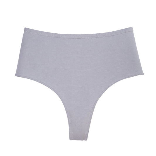 High-Waisted Everyday Thong Gray