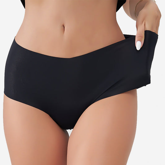 Seamless Sensation Black High-Waist Briefs