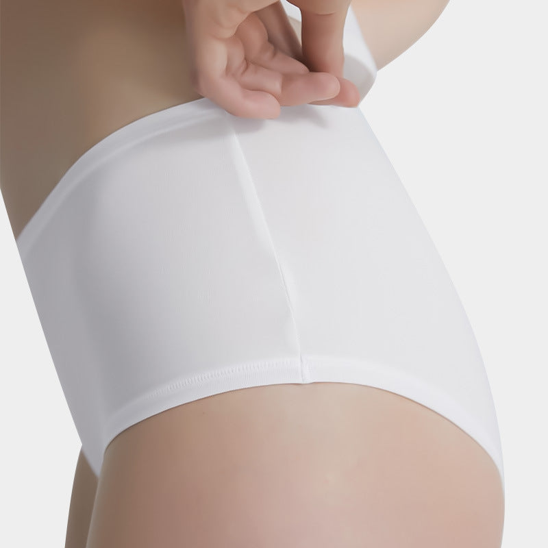 Soft Gray High-Waist Briefs